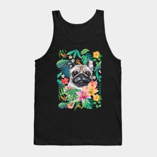 Tropical Pug 9 Tank Top